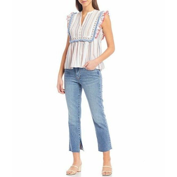 Ella Moss Women's Natalia Babydoll Styled Sleeveless Top Size S - Picture 5 of 6